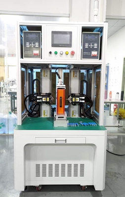 Máquina cilíndrica de la soldadura por puntos de la batería del litio automático 18650 para 21700 células