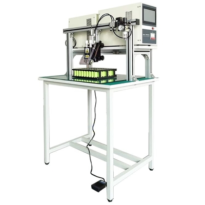 Pedal cilíndrico de la CA de la máquina de la soldadura por puntos de la célula del litio manual del pórtico para 18650 21700