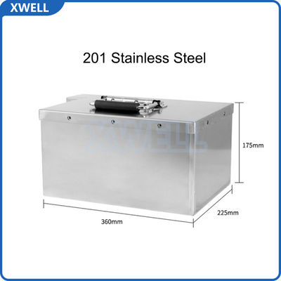 Caja de batería de acero inoxidable con diseño estructural sin soldadura para caja de batería de litio de 6v a 72v