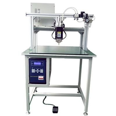 máquina manual de la soldadura por puntos 220V para el pórtico de la corriente continua de la célula del litio de la batería