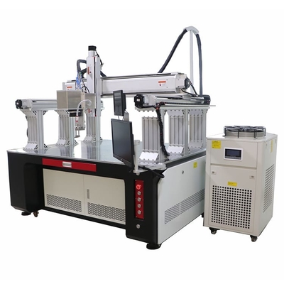 Soldadora de laser de la batería de 4 AXIS 1000w con el marco del pórtico de Longmen