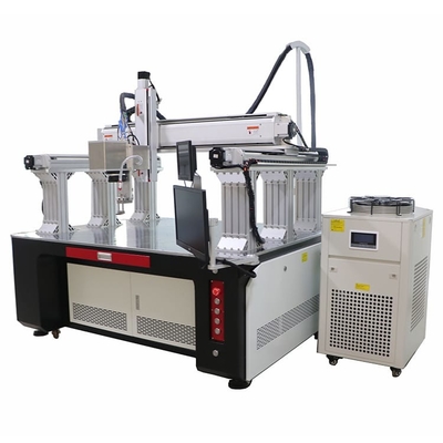 Soldadora de laser de la batería de 4 AXIS 1000w con el marco del pórtico de Longmen