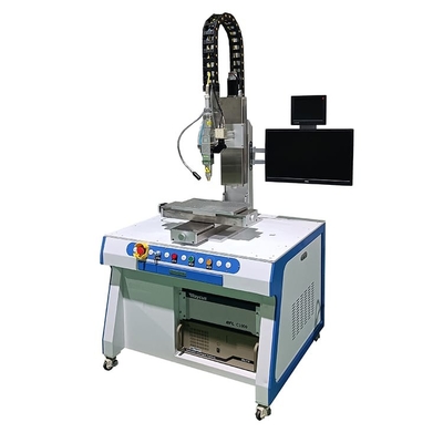 Soldadora de laser de 1500 vatios, 4 conector de With QBH del soldador del punto de laser de AXIS
