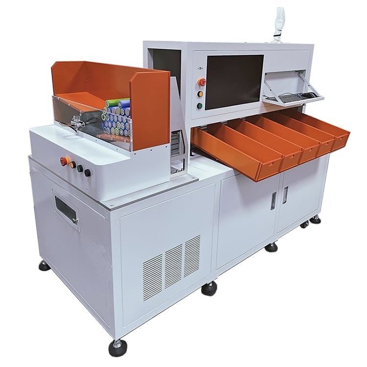 Clasificador cilíndrico automático 32130 de la batería de 5 canales clasificación de la célula del litio 2140 33130