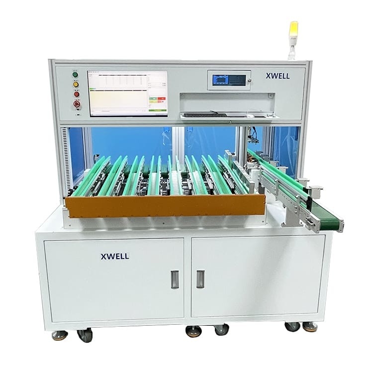 Máquina de clasificación de células de batería de laboratorio 8 canales para 18650 y 21700 células
