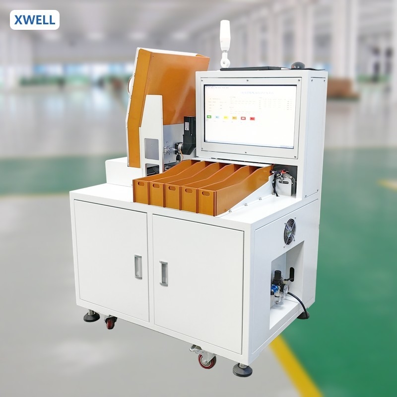 Equipo de la máquina de clasificación de pruebas de la batería de litio cilíndrica para 18650 21700 Célula de batería automática