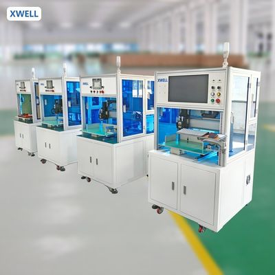 Soldadora por puntos automática de baterías de litio tipo pestaña para núcleo cilíndrico, soldadura por un solo lado