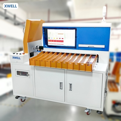 Máquina automática de clasificación de batería de 11 canales para pegar células cilíndricas