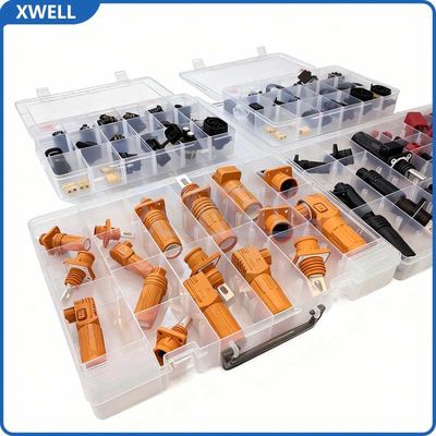 Buen precio High Voltage Connector 150A 200A 250A High-Voltage Energy Storage Connector for Battery Management Systems Lithium Battery (BMS) Copper Through-Wall Output Energy Storage Connector en línea