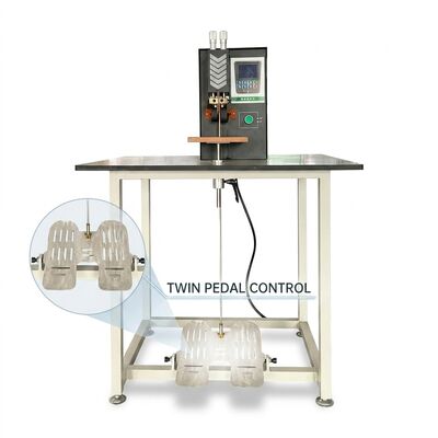 Buen precio Manual Battery Pack Welding Machine 5000A Inverter Spot Welder for 21700 Cell online