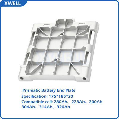 Buen precio Celular de aleación de aluminio fundido a presión 314Ah 280Ah Batería prismática Placa de extremo de la célula con terminales correspondientes en línea
