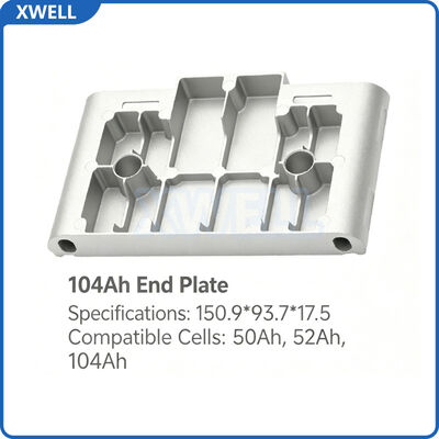 Buen precio Batería prismática de fundición a presión Placa de extremo de aluminio para múltiples tipos de células Varios tamaños y dimensiones disponibles en línea
