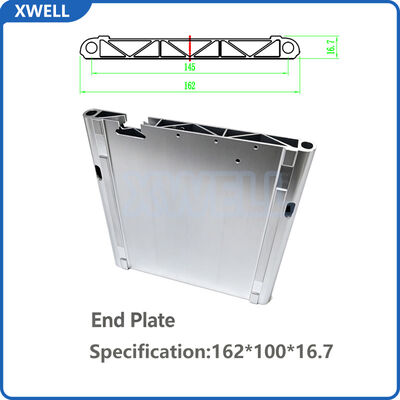 Buen precio Placa de extremo de celda de batería prismática de aluminio extruido AL6063 para ensamblaje de paquete de módulo online